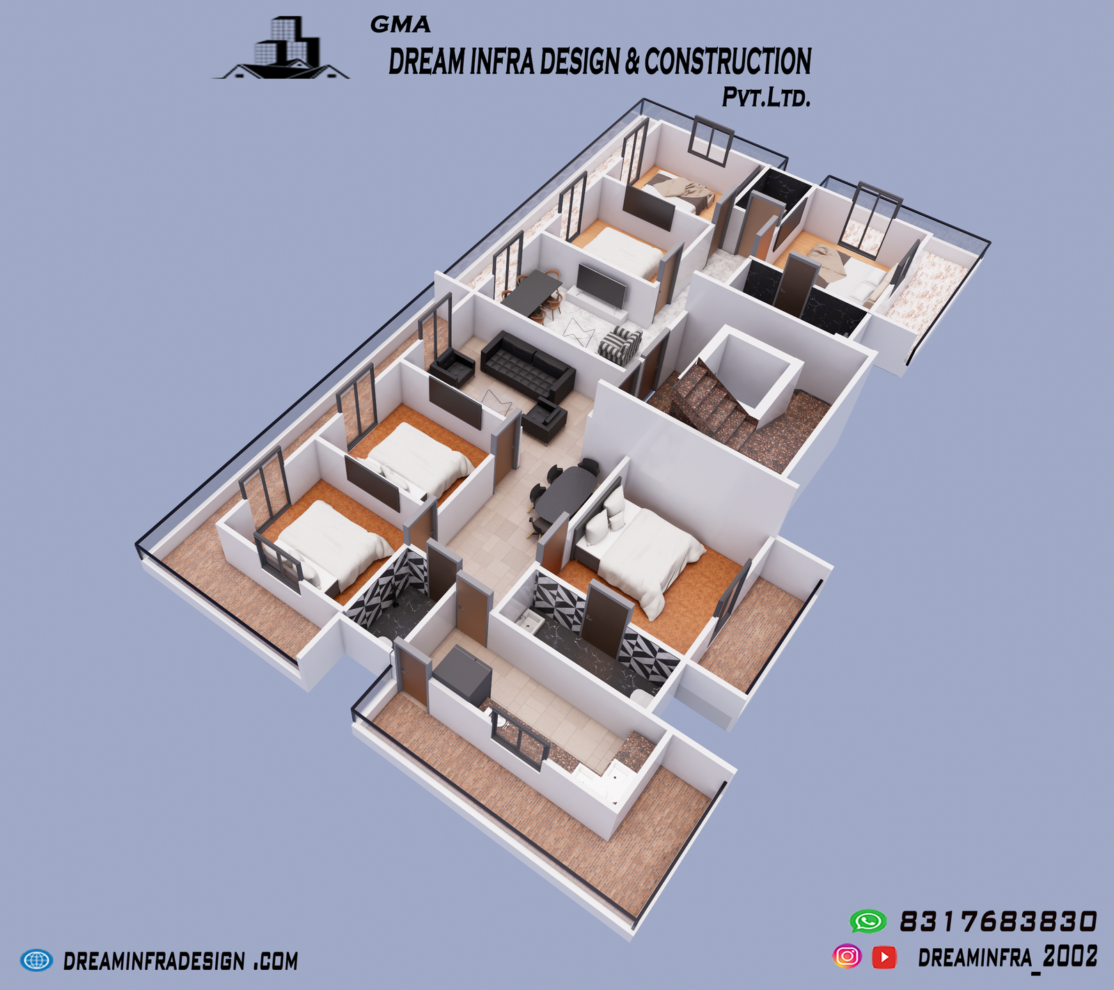 3d House Plan 
